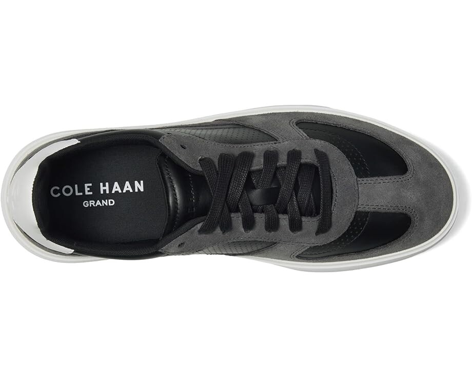 Кроссовки Cole Haan Grand Crosscourt Modern Turf Sneaker, цвет Black/Gray Pinstripe/Optic White — фото 2