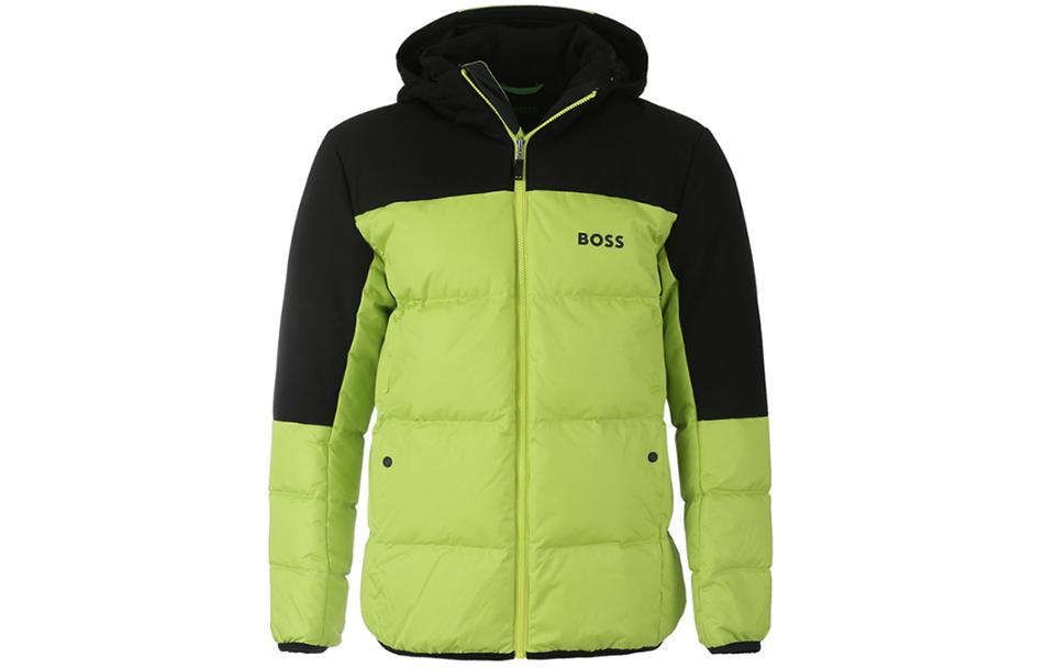

HUGO BOSS Мужская пуховая куртка неоново-зеленого цвета, Neon Green