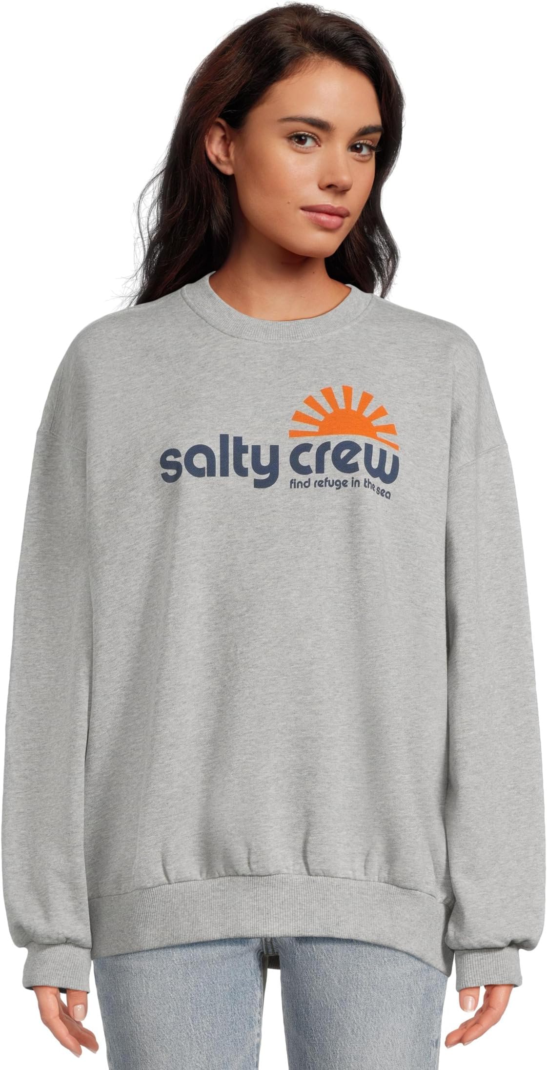 

Толстовка Salty Crew Fun In The Sun Crew, цвет Athletic Heather