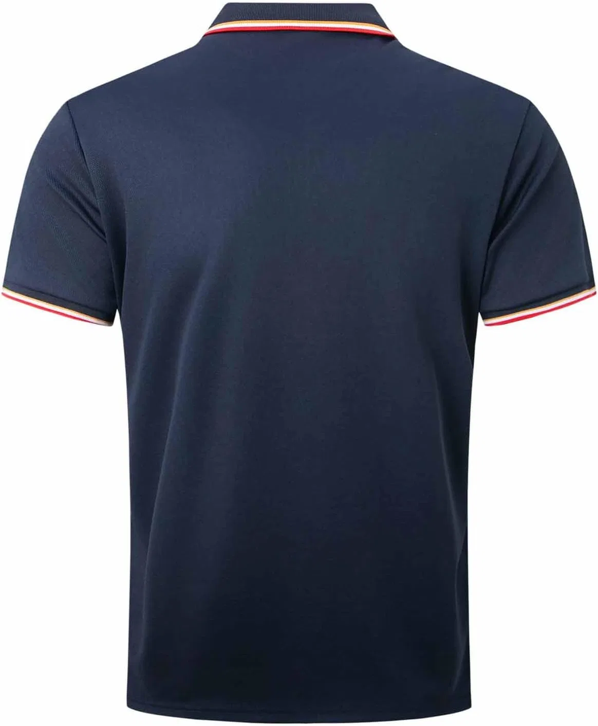 Мужская футболка с коротким рукавом, хлопок и лен, Slim Fit, A01_navy — фото 4