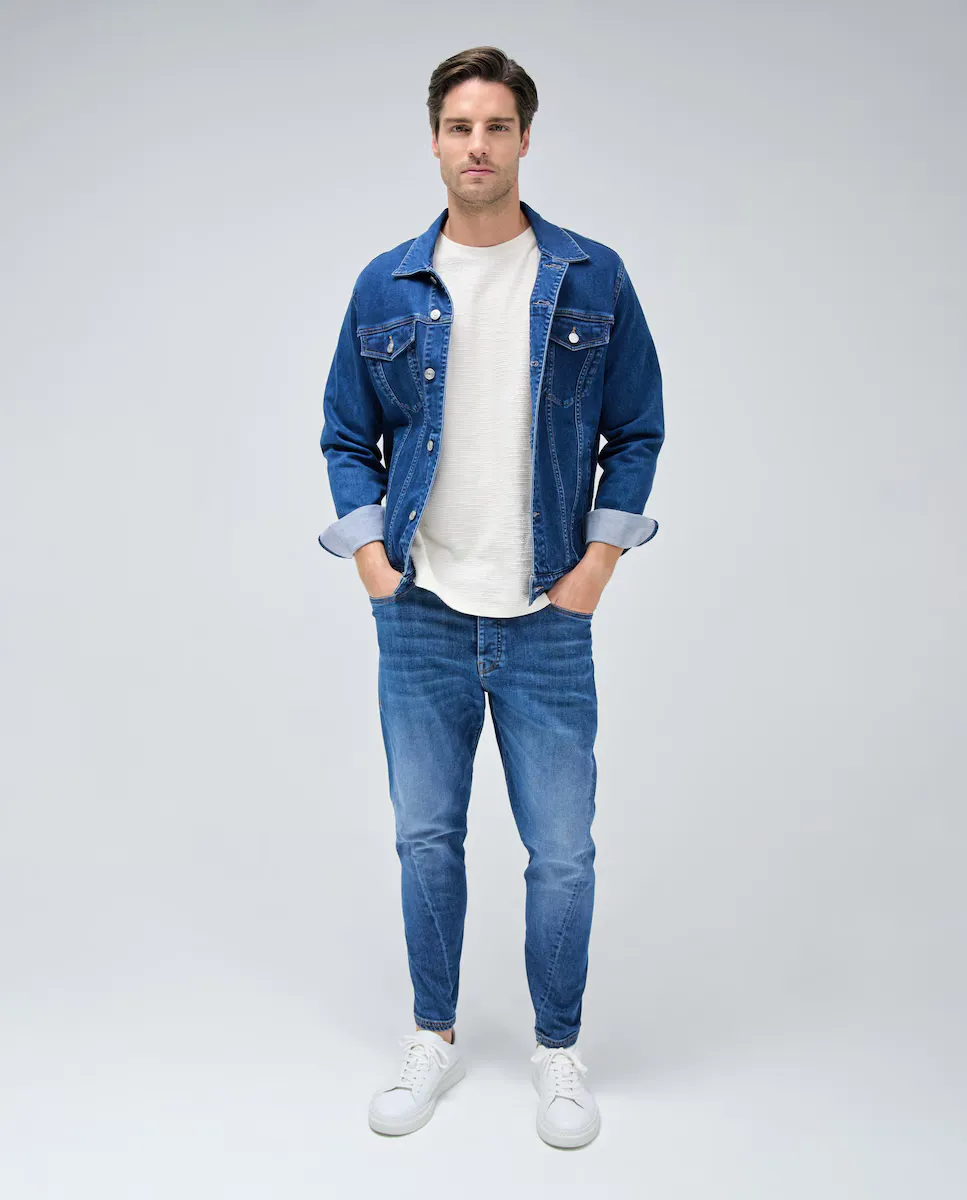 

Синие зауженные мужские джинсы Salsa Jeans