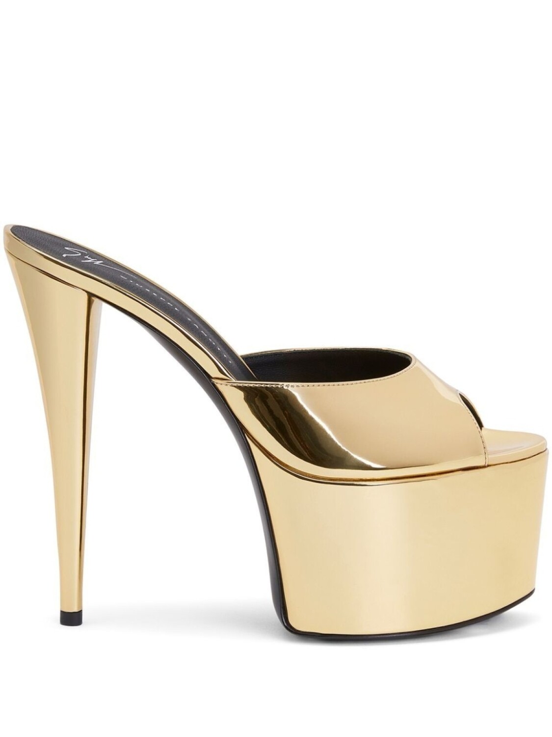 

Giuseppe Zanotti босоножки на платформе с открытыми носком, золотистый