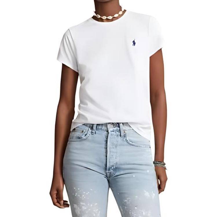 Футболка женская белая Polo Ralph Lauren — фото 4