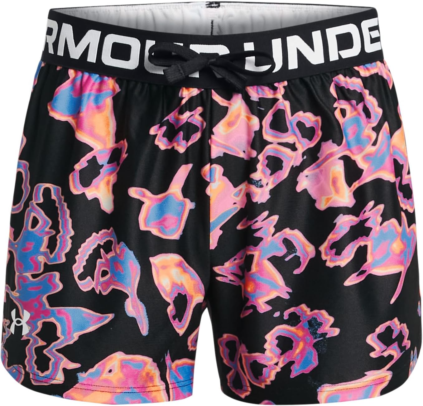

Шорты Under Armour Kids Play Up Printed Shorts, цвет Black/Viral Blue/White