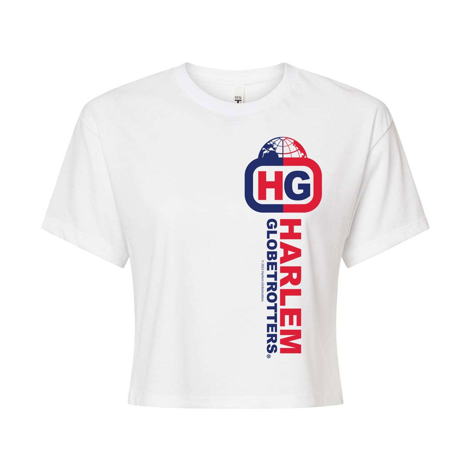 

Укороченная футболка с логотипом Juniors' Harlem Globetrotters Licensed Character, белый