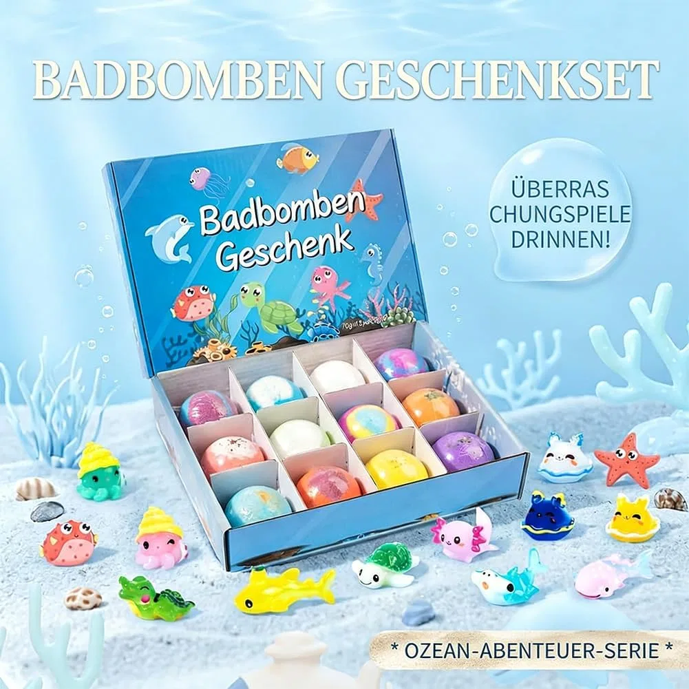 Набор детских бомбочек для ванны с сюрпризом «Океан» Generisch — фото 2