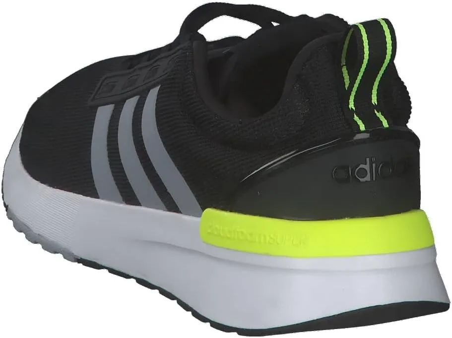 Мужские кроссовки Adidas Racer Tr21, белый/черный/желтый — фото 4