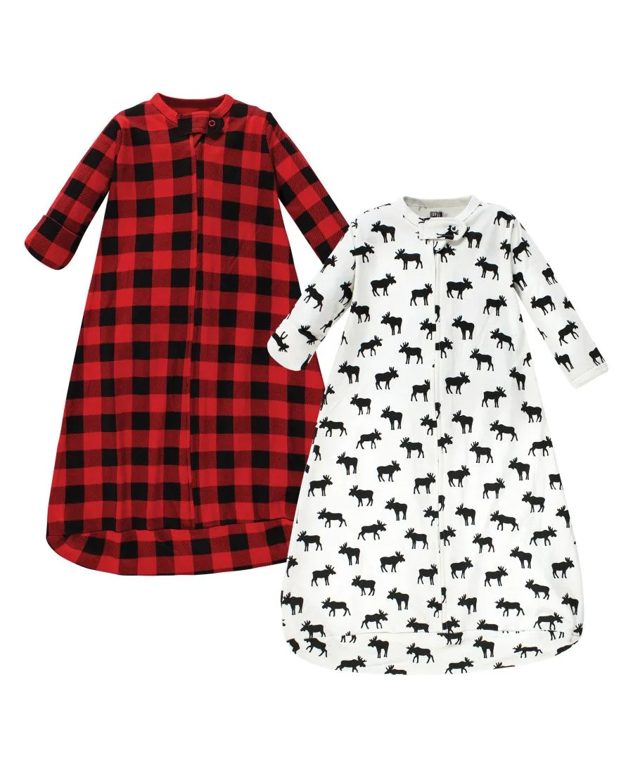 Хлопковый спальный мешок с длинными рукавами, мешок, одеяло Hudson Baby, Moose