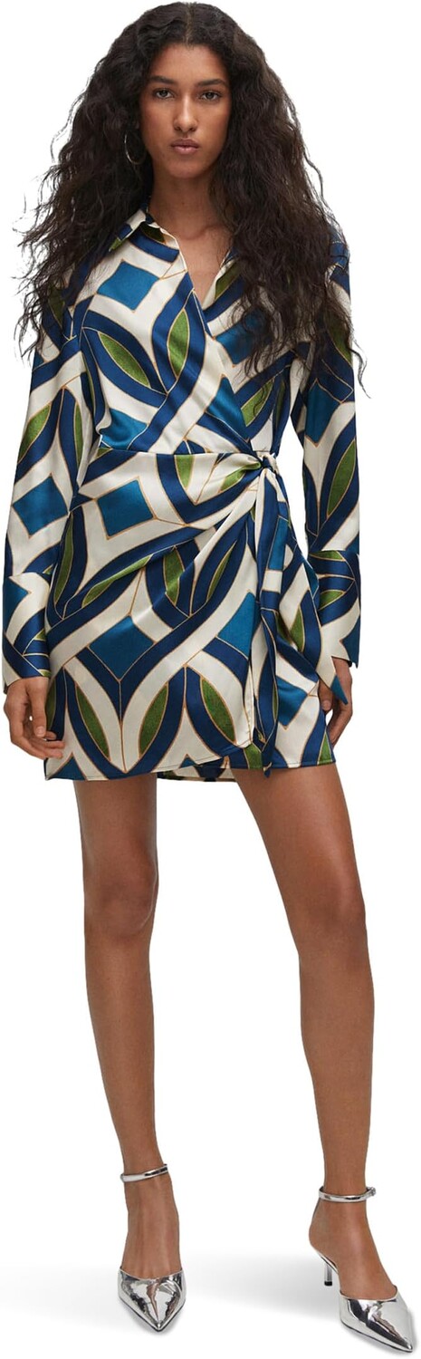 

Платье MANGO Quanti Dress, синий
