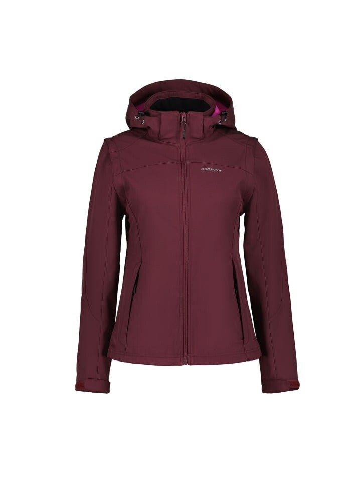

Куртка софтшелл Icepeak Softshelljacke Kapuze, цвет Weinrot