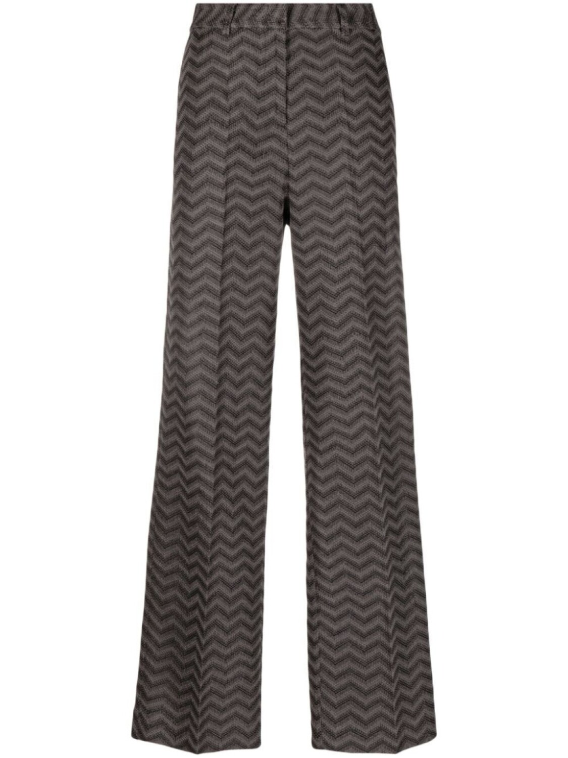 

Missoni прямые брюки с узором зигзаг, черный