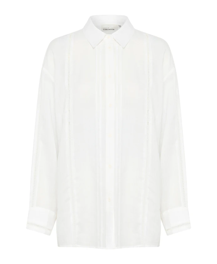 

Рубашка-Блузка оверсайз ярко-белого цвета Karen By Simonsen, белый