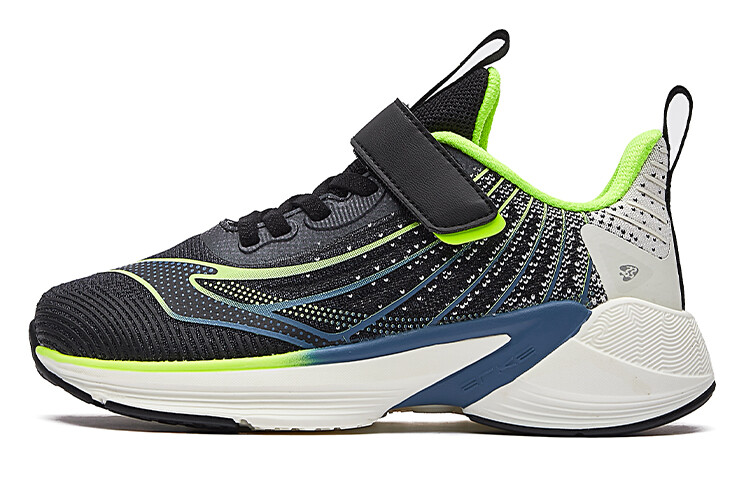

Кроссовки для детей Fudan Technology Kids Erke Kids, цвет Positive black/fluorescent lime green