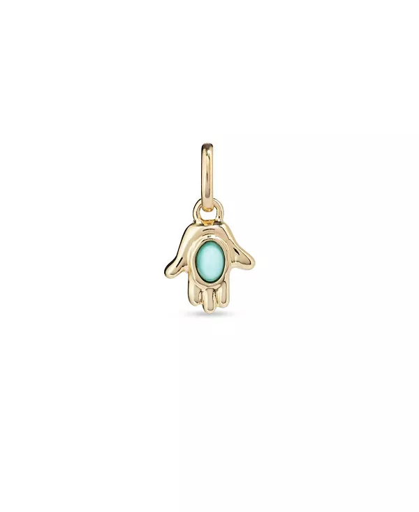 

Подвеска из металлического сплава в форме руки с муранским стеклом Unode50, gold