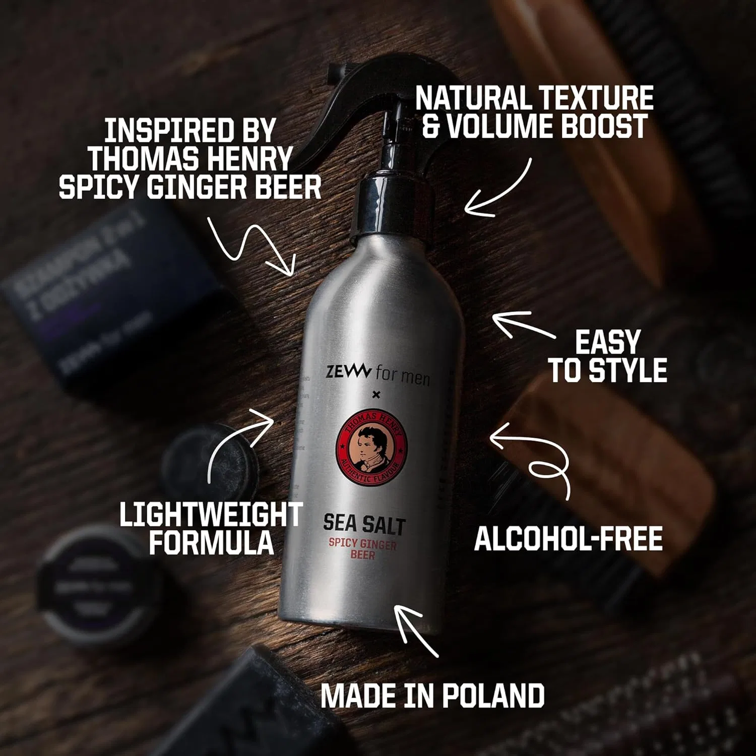 Спрей для волос с морской солью «Sea Salt Spray» от ZEW FOR MEN Zew For Men — фото 2