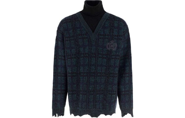 

Свитер мужской черный/зеленый Balenciaga, черный/зеленый