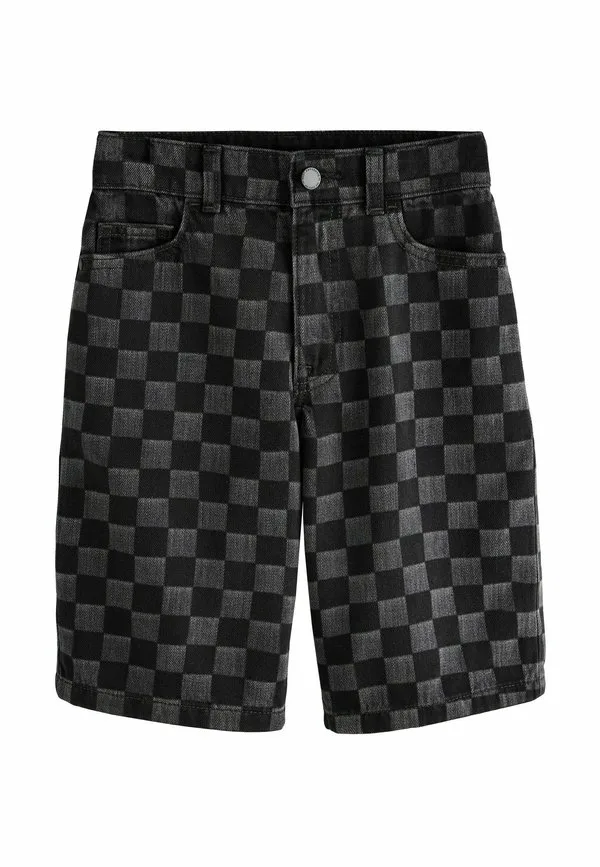 Джинсовые шорты прямого кроя Next, Grey Check