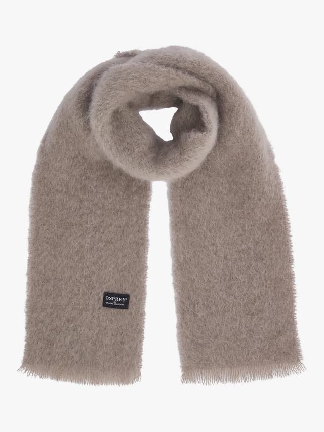 

Шарф Paola из мохера OSPREY LONDON, Taupe