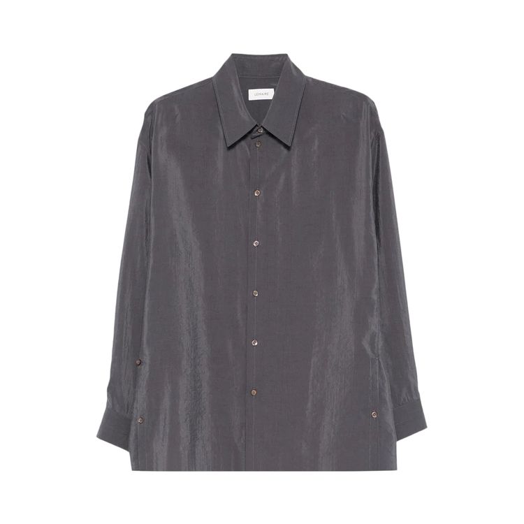 

Рубашка Lemaire Twisted Shirt 'Asphalt', черный