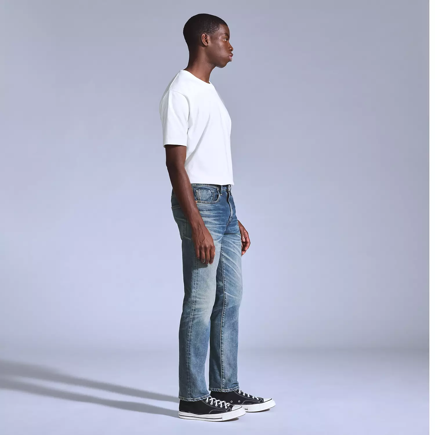 502 Зауженные мужские джинсы Levi's, цвет Ripple - Medium Wash — фото 4