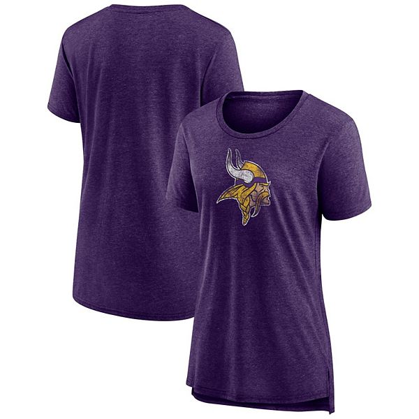 

Женская фиолетовая футболка minnesota vikings трикотаж с эффектом поношенности Unbranded
