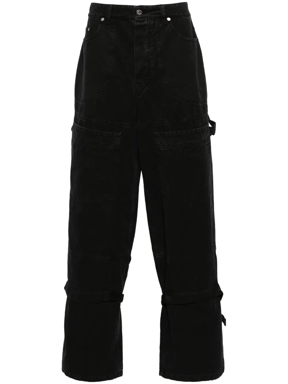 

Брюки с ремешками OFF-WHITE, черный