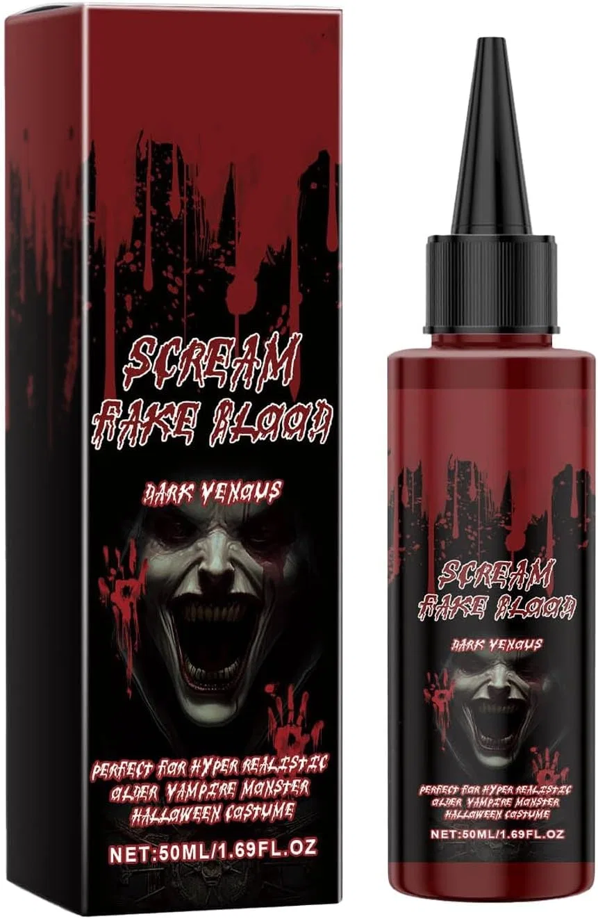 Набор спецэффектов для крови Halloween Fake Blood Coagulating Spray 50ml красный Generic