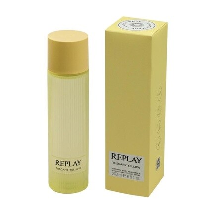Туалетная вода Replay Earth Made by Tuscany Yellow для тела унисекс, веганский свежий и бодрящий древесно-амбровый аромат 200 мл — фото 2