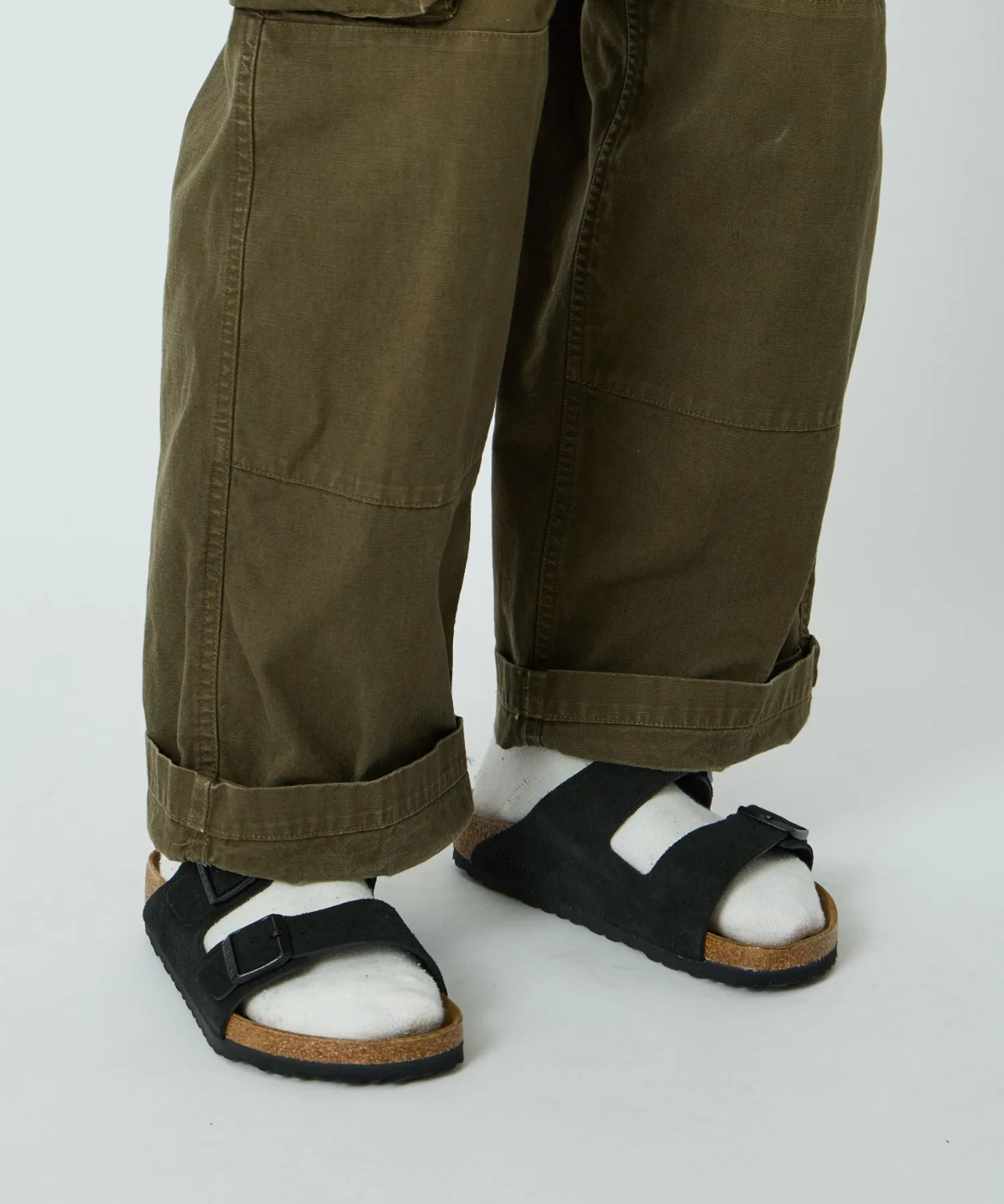 Мужские сандалии BIRKENSTOCK ARIZONA из замши чёрные — фото 3