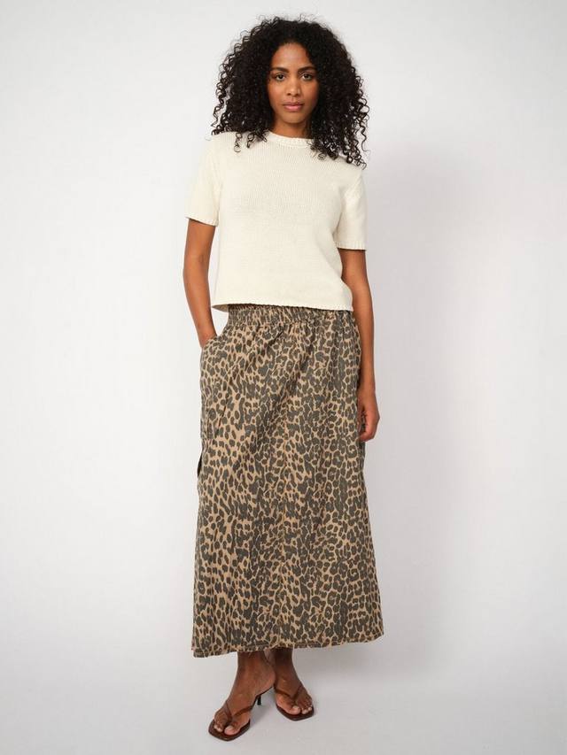 

Юбка миди с леопардовым принтом Dahlia MOS MOSH, Brown/Multi