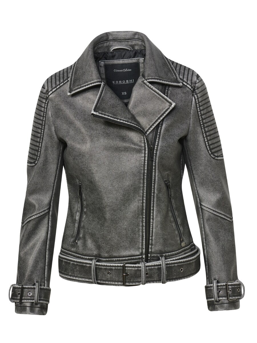 

Кожаная куртка KOROSHI Between-Season Jacket, серый