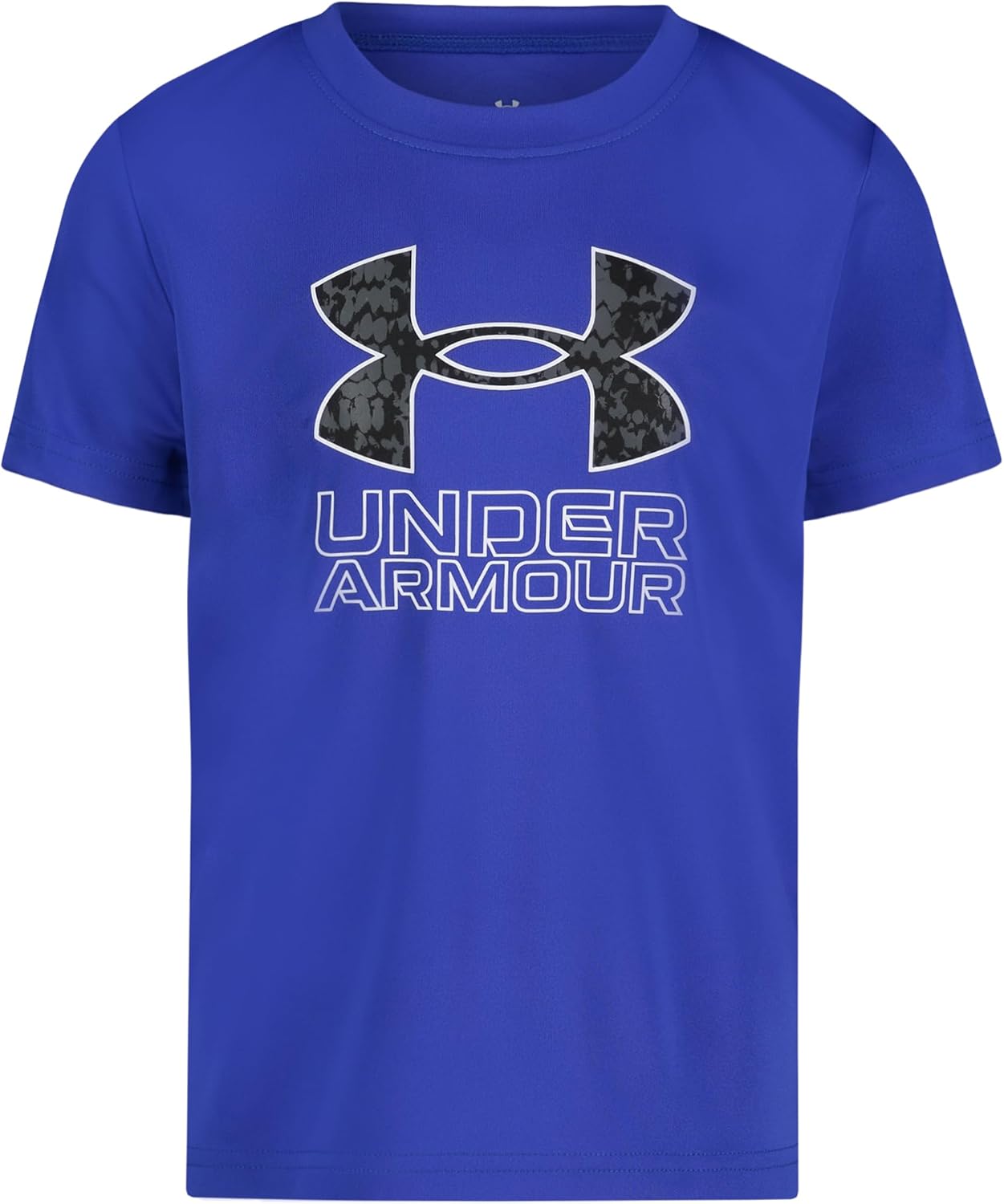 

Футболка Under Armour для мальчиков, с круглым вырезом, легкая и дышащая, Tech Core Print Team Royal