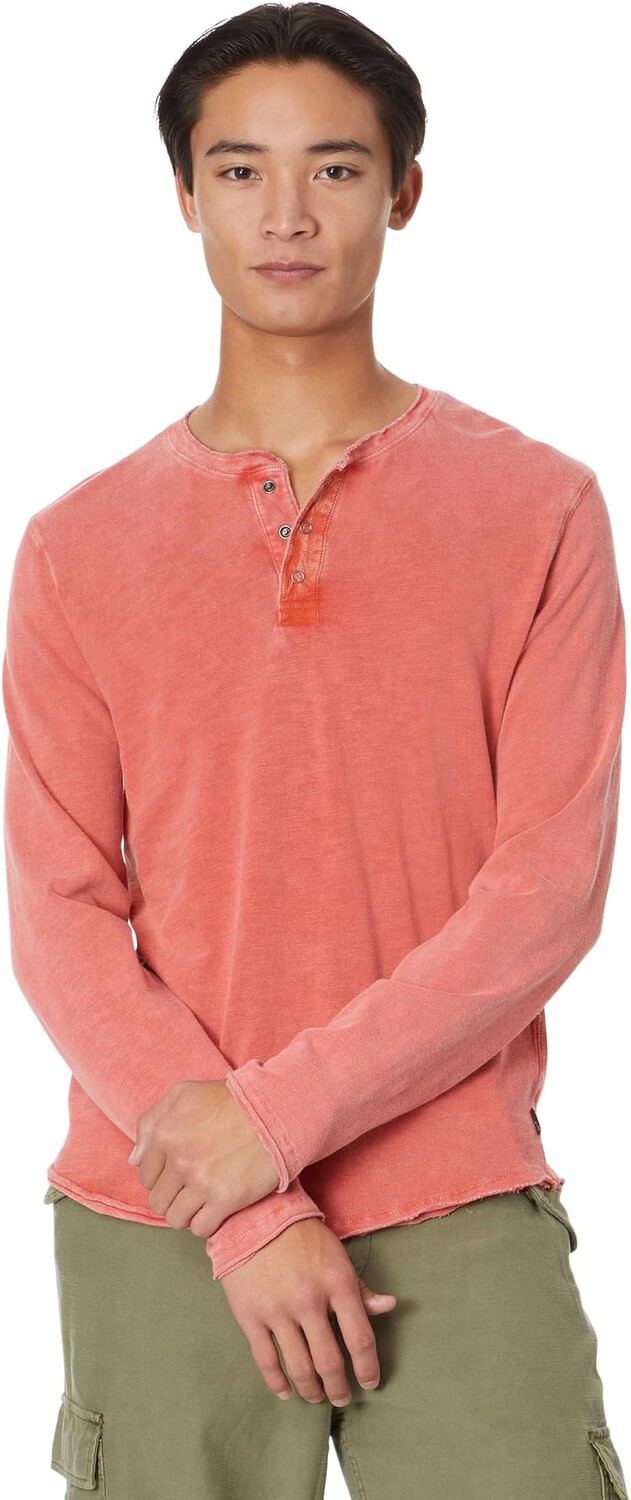 

Лонгслив Lucky Brand Weekend Slub Jersey Jersey Long Sleeve Henley, цвет Cardinal