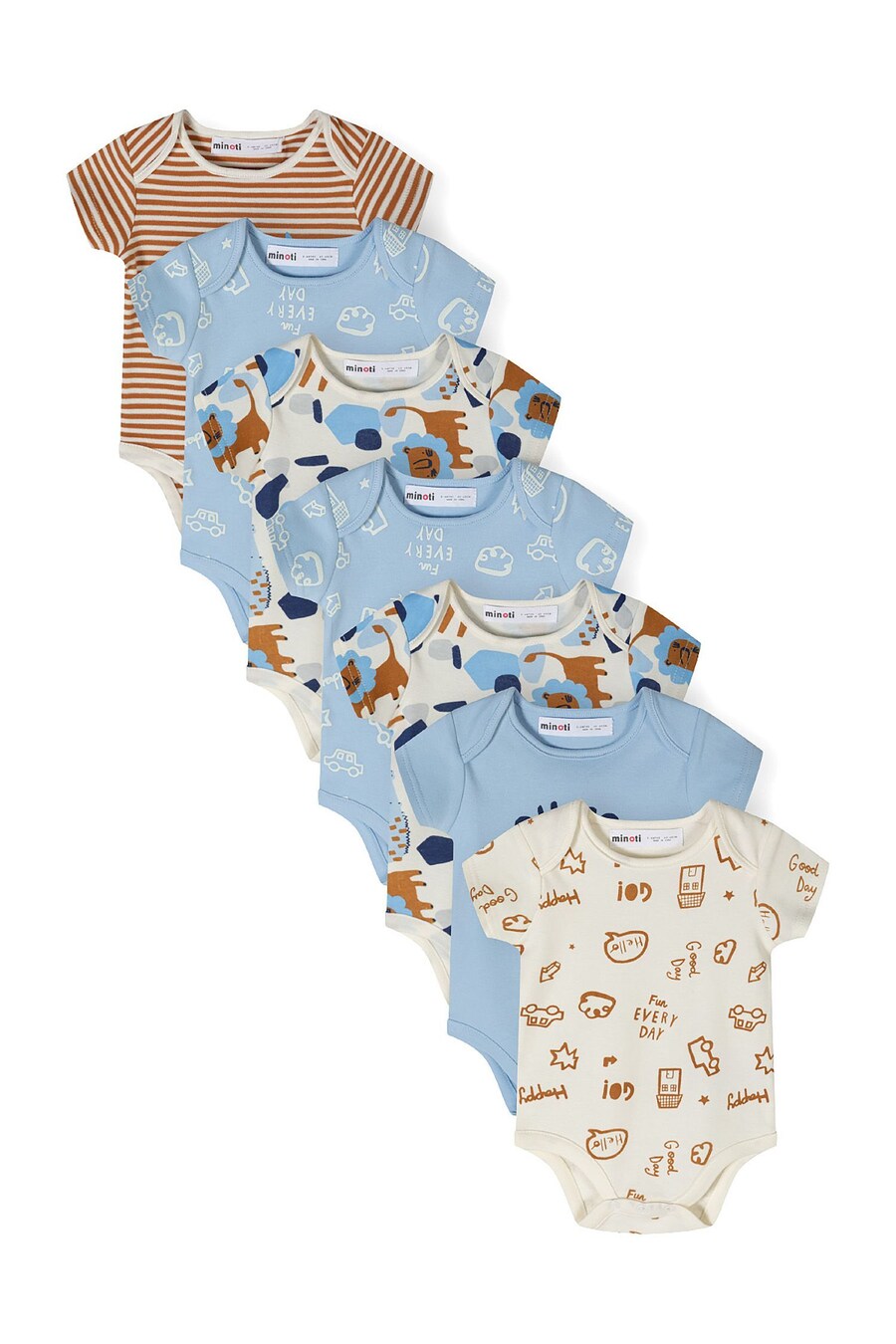 

Комбинезон MINOTI, цвет Cream/Navy/Light blue/Cognac