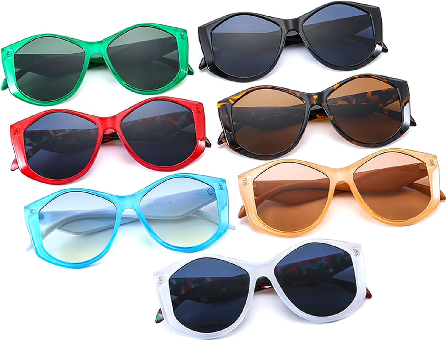 

Солнцезащитные очки Polygon Round для женщин и мужчин, роскошные солнцезащитные очки в винтажном стиле, женские очки с защитой от УФ-излучения UV400 mincl, Green