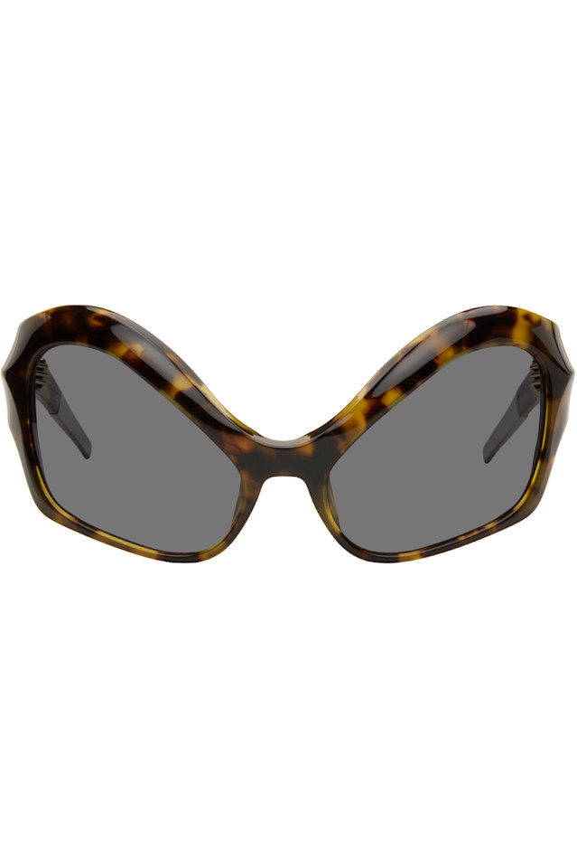 

Mugler Коричневые солнцезащитные очки «кошачий глаз»