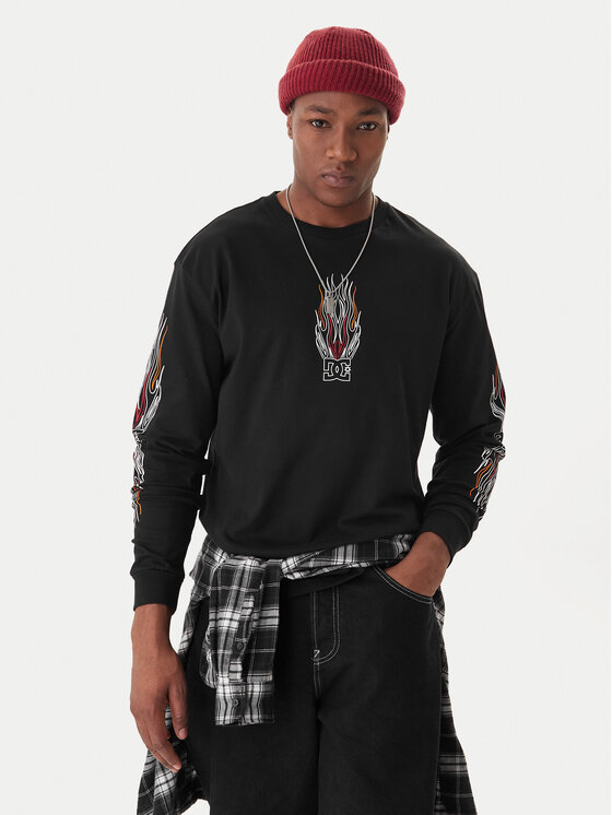 

Лонгслив regular fit Burn Out HLS EDYZT04355 Dc Shoes, черный