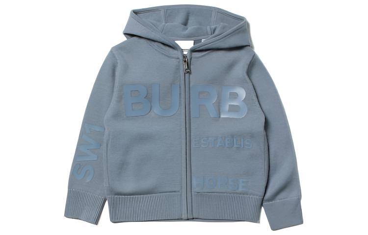 

Детский свитшот Burberry, серо-голубой