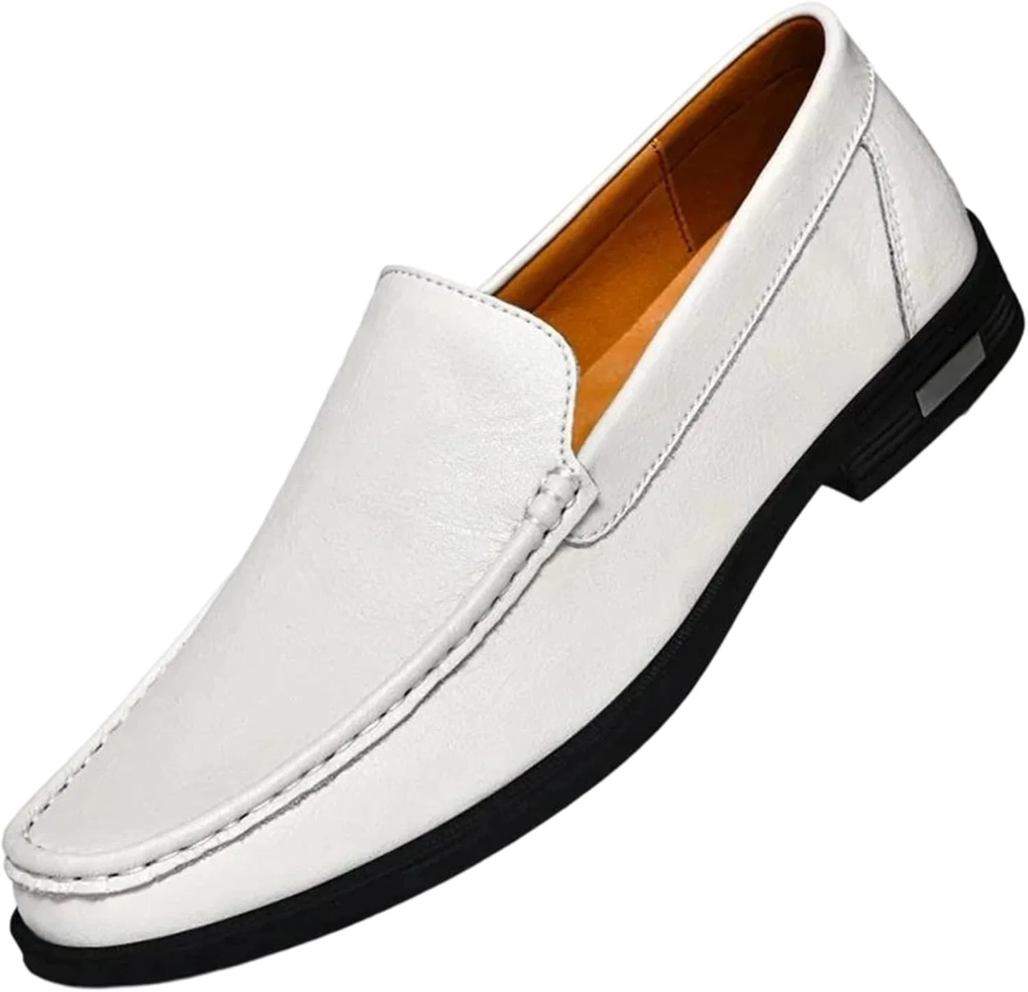 Лоферы кожаные Adhdyuud White