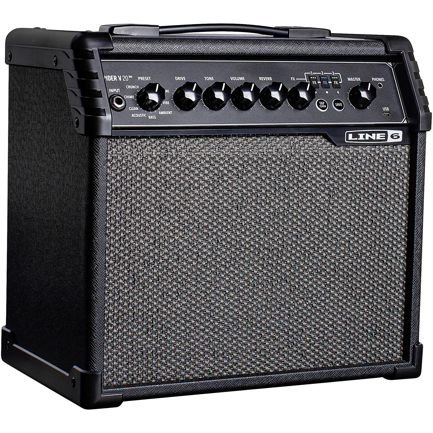 

Гитарный комбоусилитель Line 6 Spider V 20 MKII 20W 1x8, черный