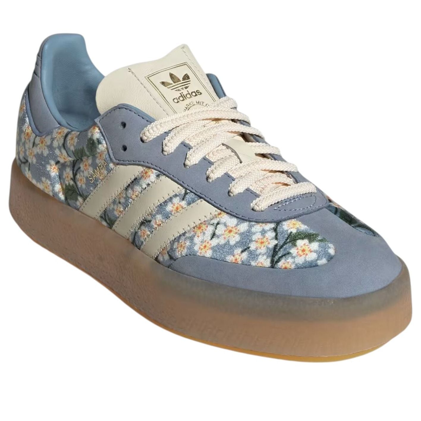 Кроссовки (WMNS) adidas x Liberty London Sambae 'Blue Cream White' — фото 2