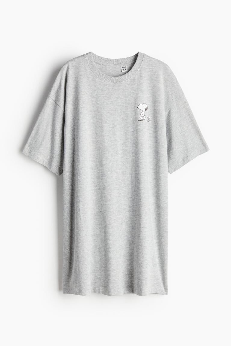 

Ночная рубашка с принтом H&M, серый
