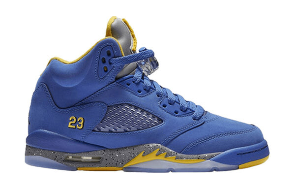 Кроссовки 5 retro 'laney' Air Jordan, синий — фото 2