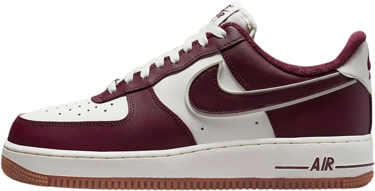 

Нижние кроссовки Nike Men's Air Force 1, белый/бордовый