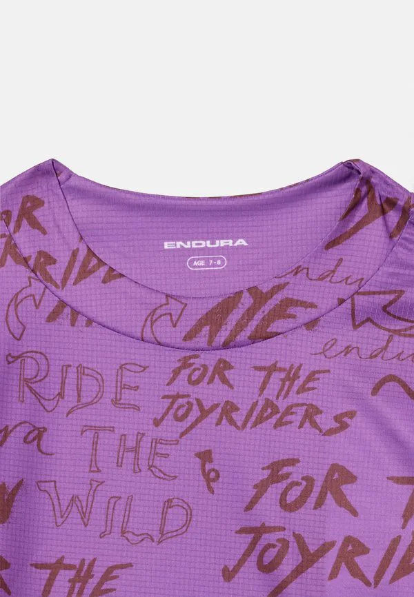 Футболка унисекс singletrack core tee с принтом Endura, End Purple — фото 4
