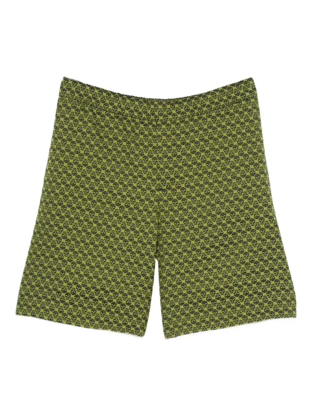 

Шорты с принтом в виде черепов Alexander Mcqueen, зеленый