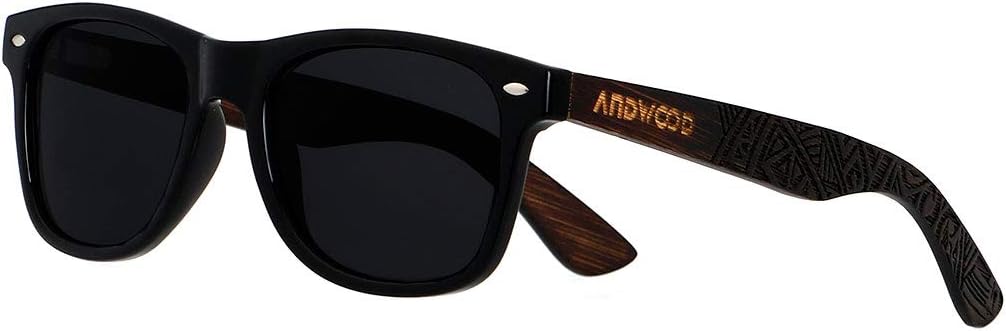 

Солнцезащитные очки ANDWOOD из дерева с поляризацией, для мужчин и женщин, с защитой от УФ-излучения, в оправе из бамбука, зеркальные, Glossy Black & Bamboo | Polarized Black
