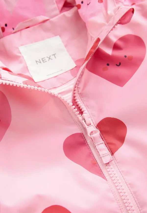 Водонепроницаемая куртка-дождевик с принтом, стандартного кроя. Next, Pink Heart — фото 4