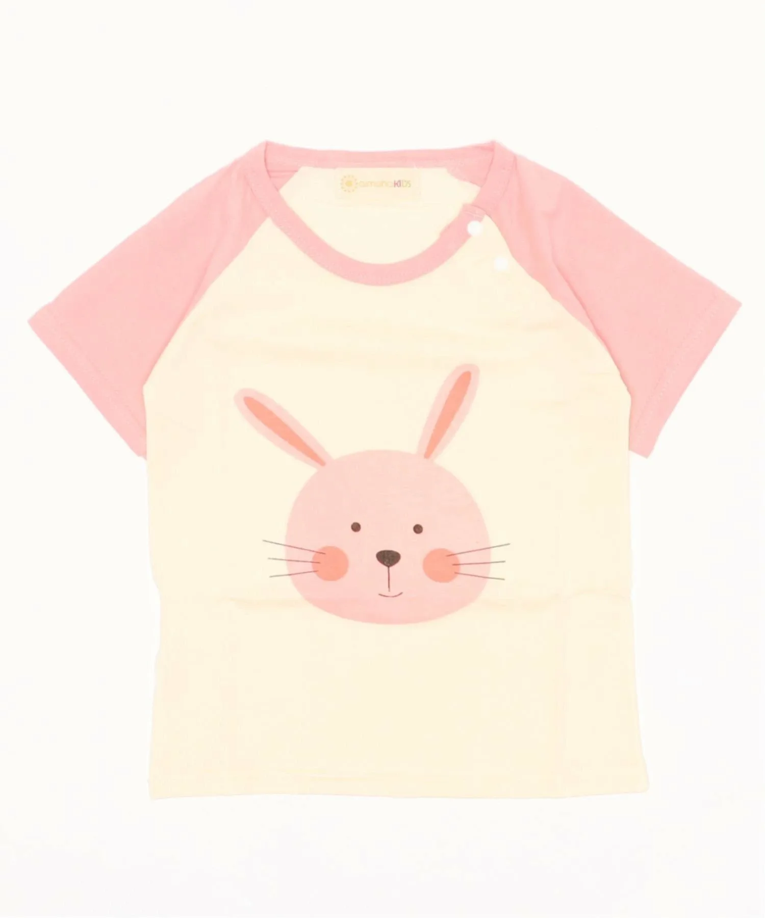 Милая футболка с коротким рукавом и принтом животного. Aimoha Kids, Pink and other shades 2 — фото 2