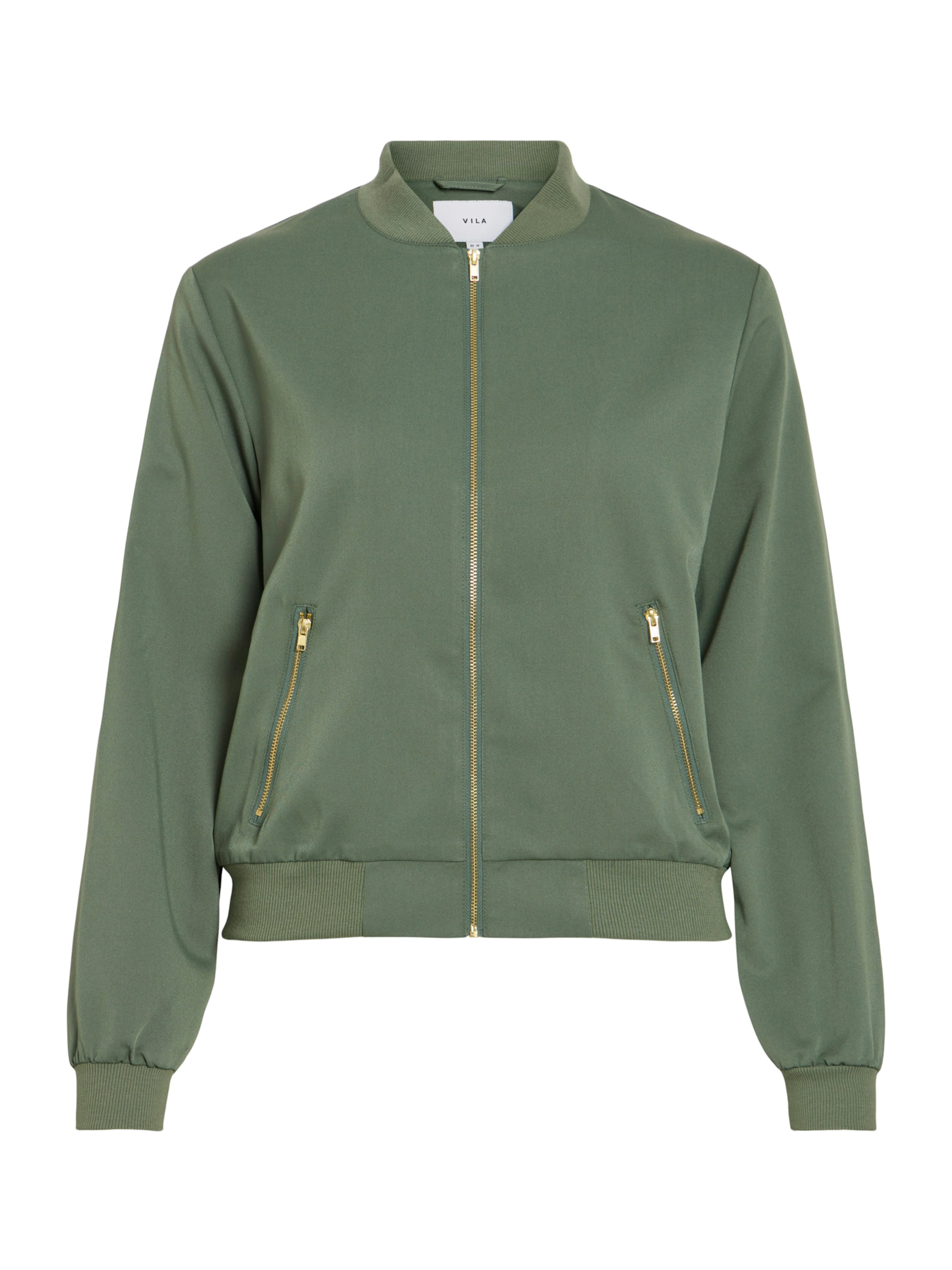

VILA Куртка межсезонная 'VIBUBBLE' в темно-зеленом цвете
